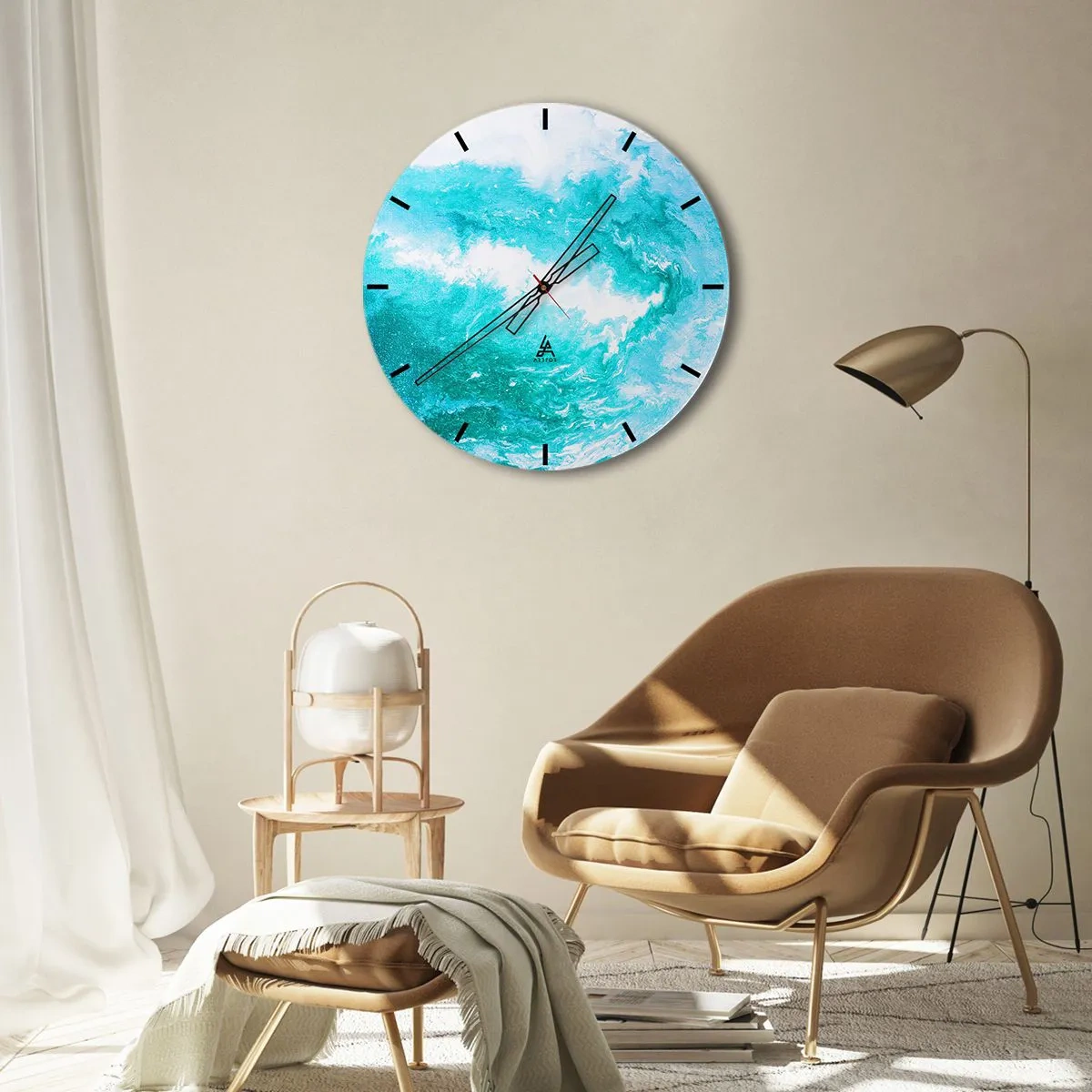 Falióra, Óra - Az elem magjában - 40x40 cm