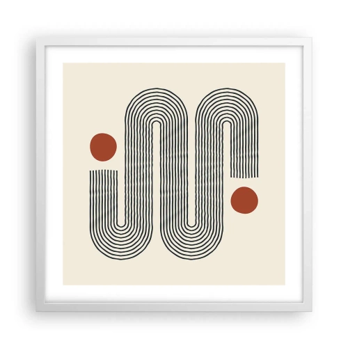 Poszter fekete keretben - Elejétől végéig - 50x50 cm