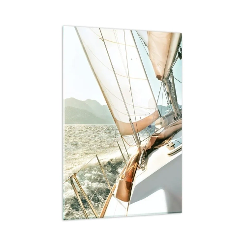 Üveg kép - Dagadó vitorlákkal - 80x120 cm
