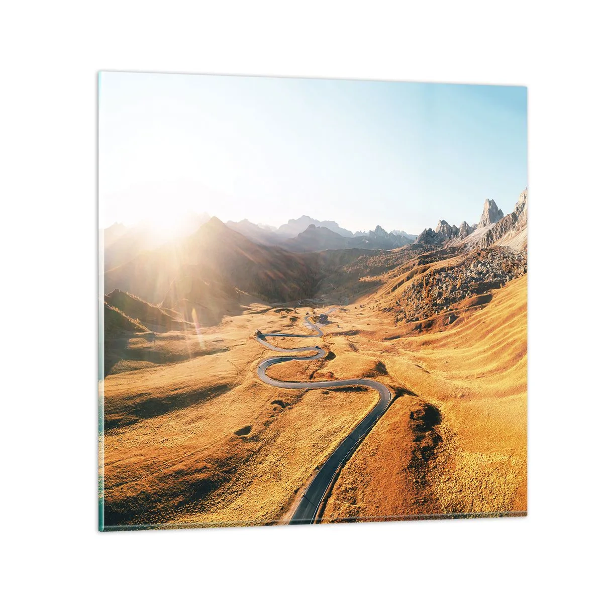 Üveg kép - Egy arany völgyben - 40x40 cm