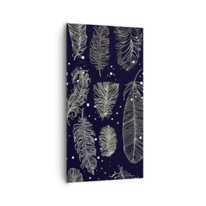 Vászonkép - Tollas csipke - 65x120 cm