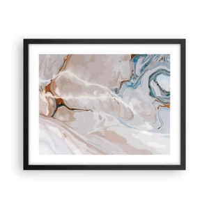 Poszter fehér keretben - Kék kanyarog a fehér alatt - 50x40 cm