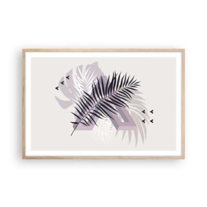 Poszter világos tölgy keretben - Az árnyék árnyéka - 91x61 cm