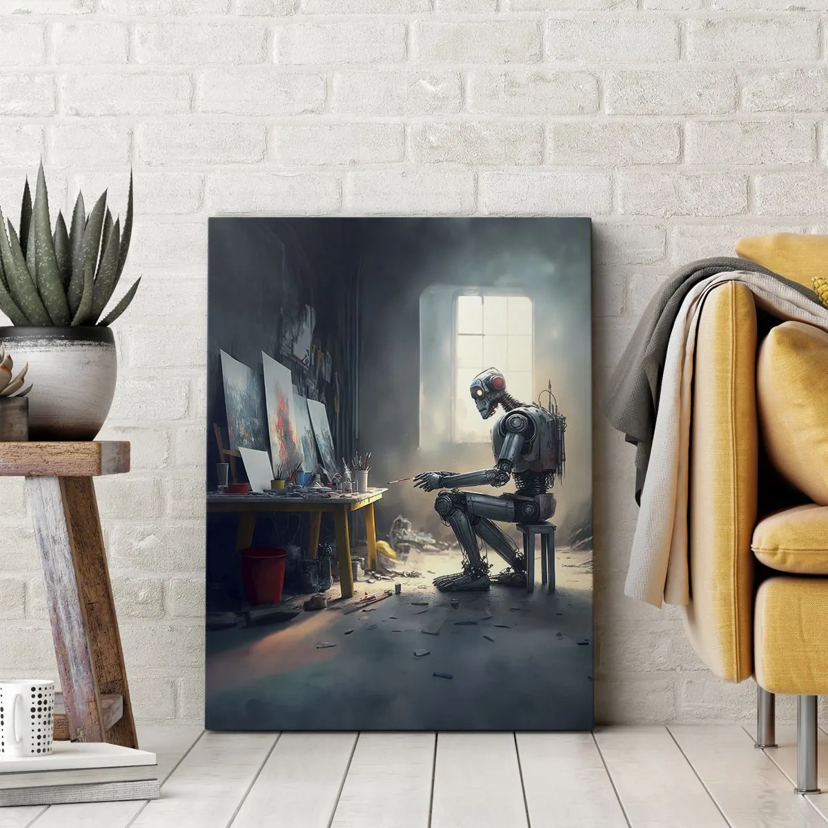 Vászonkép - Az alkotás aktusa - 50x70 cm