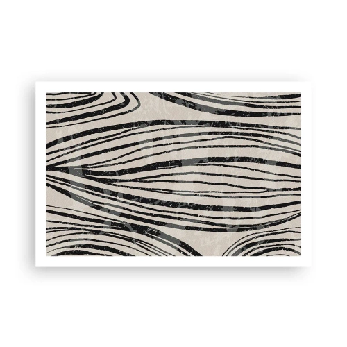 Poszter - Vonalak csobbanása - 91x61 cm