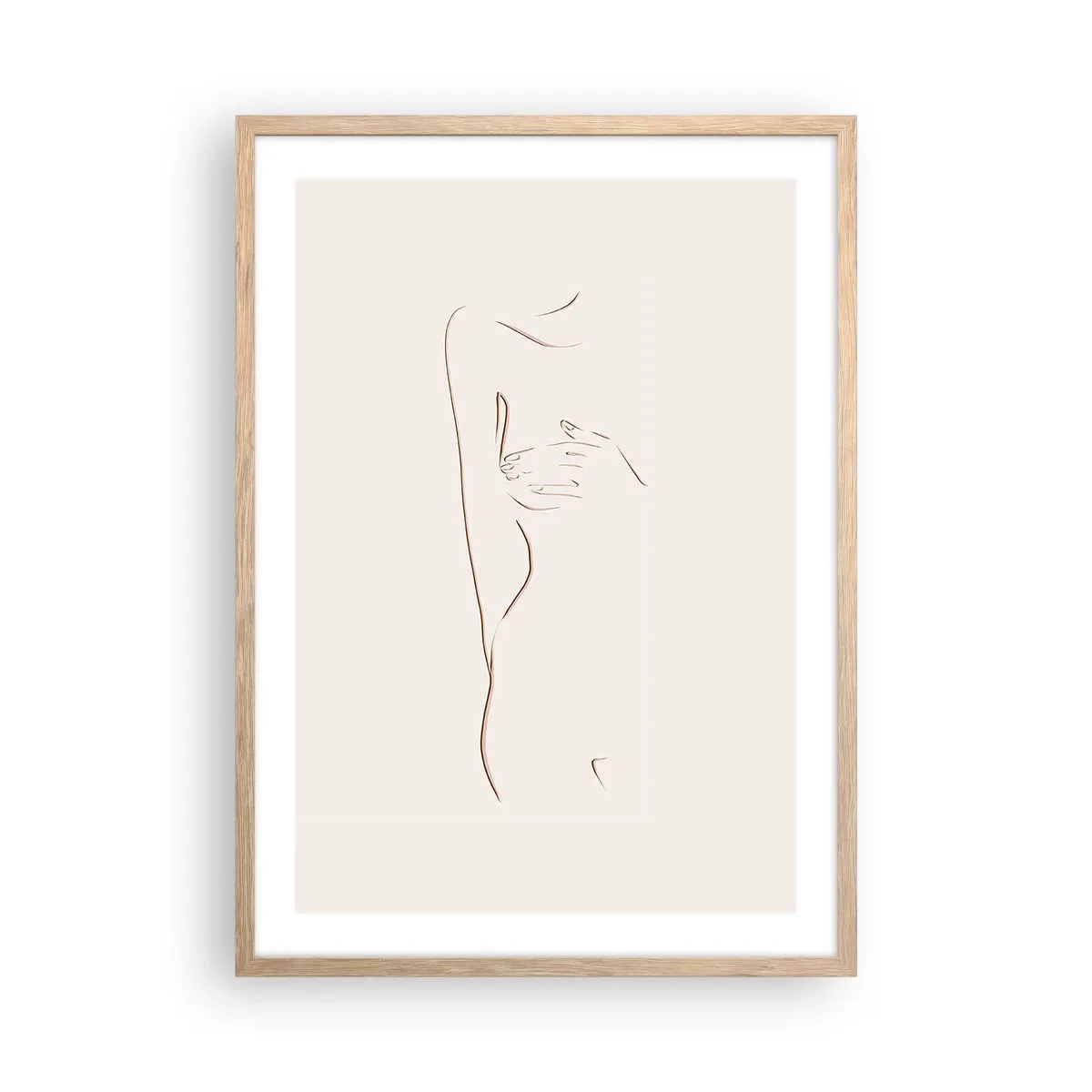 Poszter világos tölgy keretben - A vágy alakja - 50x70 cm