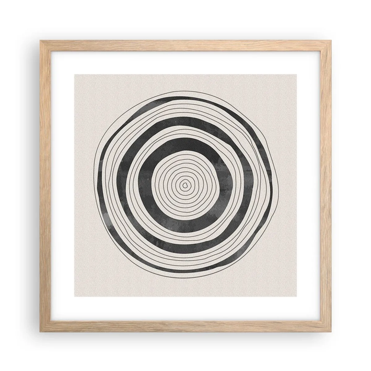 Poszter világos tölgy keretben - Az a fontos, ami a kettő között van. - 40x40 cm