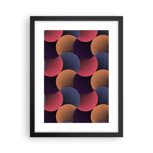 Poszter fehér keretben - Körkörös ritmusban - 30x40 cm