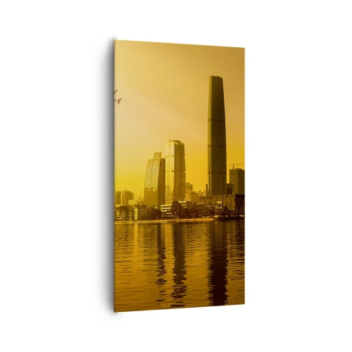 Vászonkép - Arany város - 65x120 cm