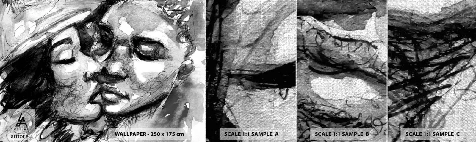 Fotótapéta Minta Premium Canvas - Egy érzelmes pillanat - Puszi, Szerelem, Szerelmesek - 100x30 cm