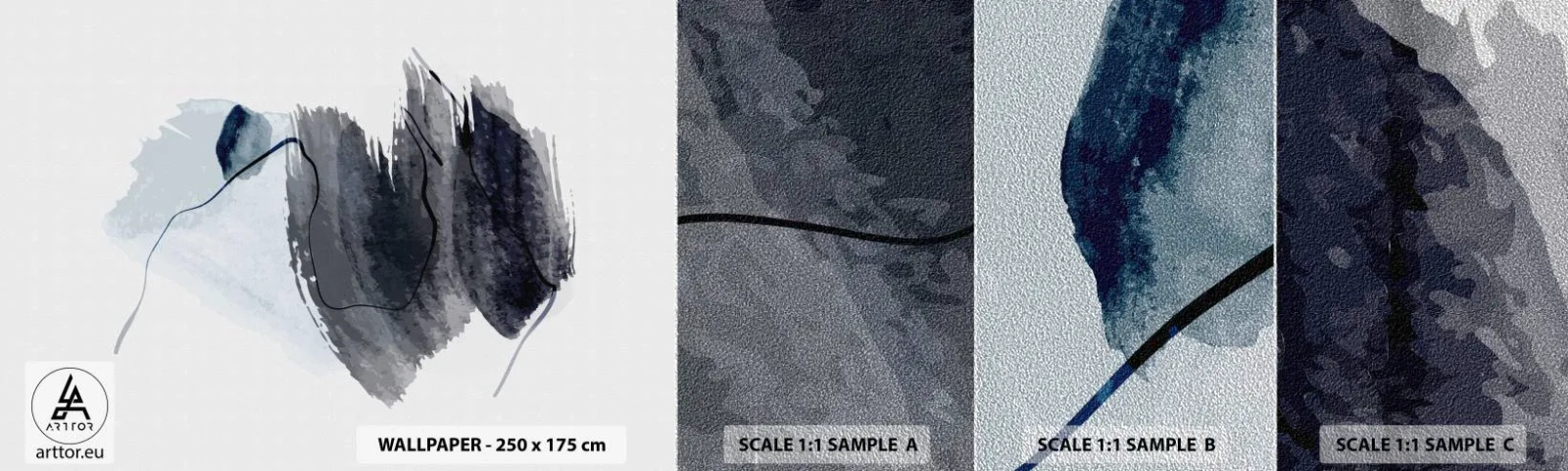 Fotótapéta Minta Premium Sand - Intenzitás és mozgás - Absztrakció, Darab, Festmény - 100x30 cm