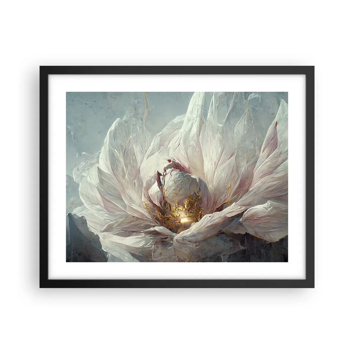 Poszter fehér keretben - Száz év alatt egyszer virágzik - 50x40 cm
