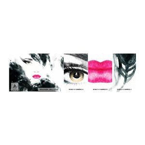 Fotótapéta Minta Öntapadós Deluxe Sticker - Figyelem! Femme fatale - Absztrakció, Női Arc, Egy nő portréja - 100x30 cm