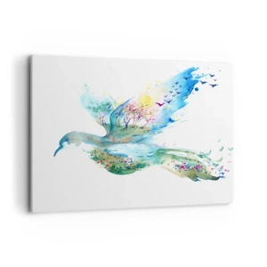 Vászonkép - A természet szárnyain - 100x70 cm