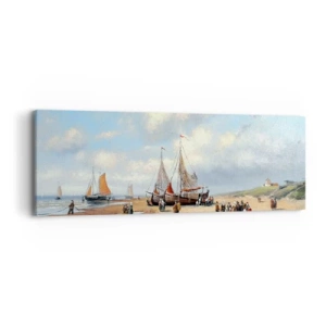 Vászonkép - Egy sikeres fogás után - 90x30 cm