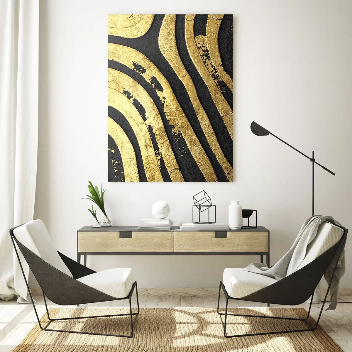 Üveg kép - Minden folyik - 50x70 cm