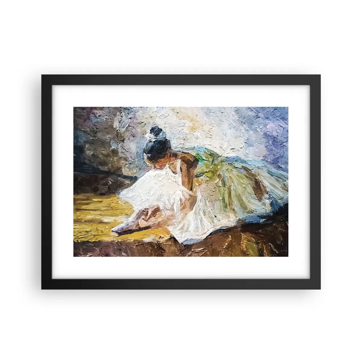 Poszter fehér keretben - Degas festményéből - 40x30 cm