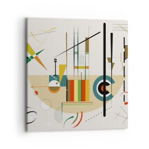 Vászonkép - És nevet a világ - 70x70 cm