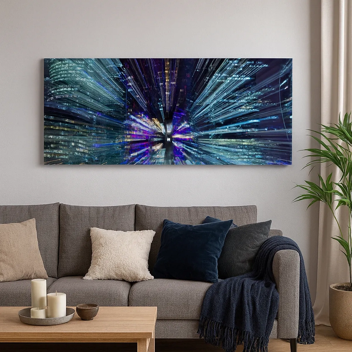 Vászonkép - Átmenet a hipertérbe - 30x30 cm