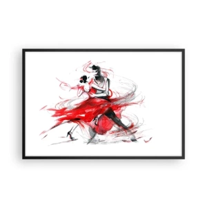 Poszter fehér keretben - Tango - a szenvedély ritmusa - 91x61 cm
