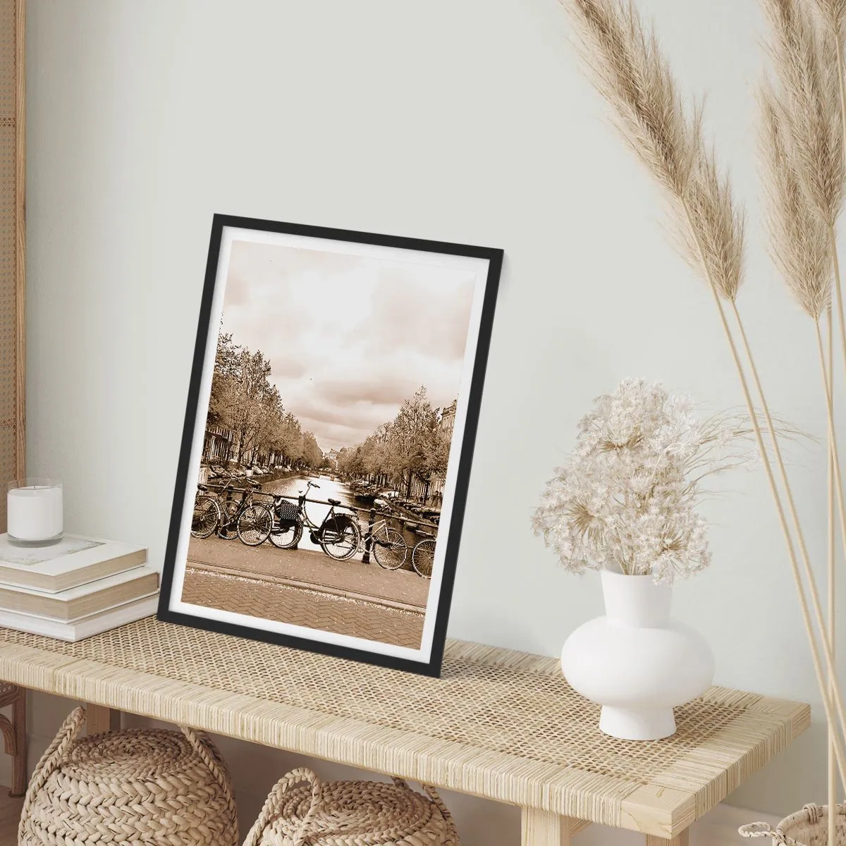 Poszter fehér keretben - Holland hangulat - 70x100 cm