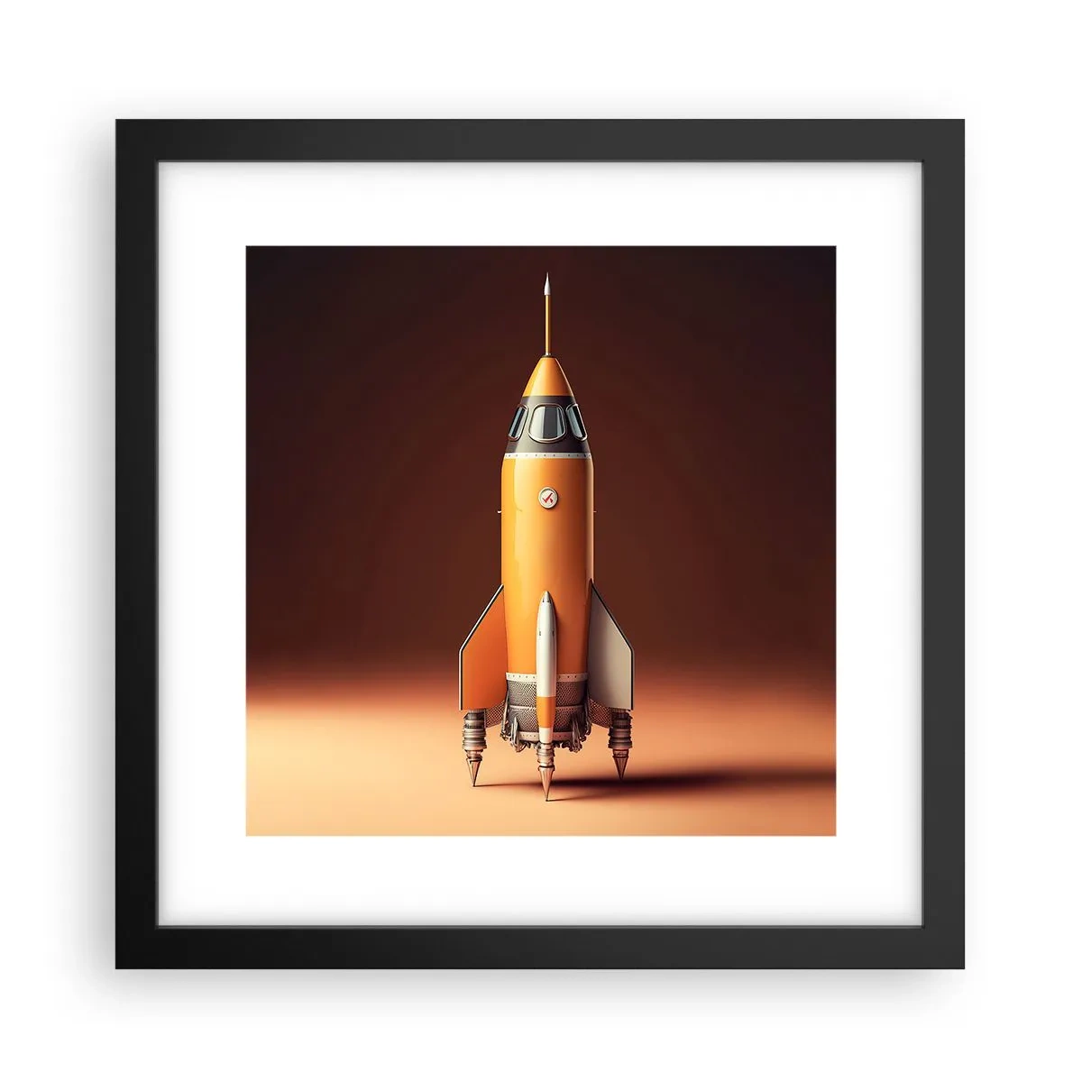 Poszter fehér keretben - Egy álommal kezdődik - 30x30 cm