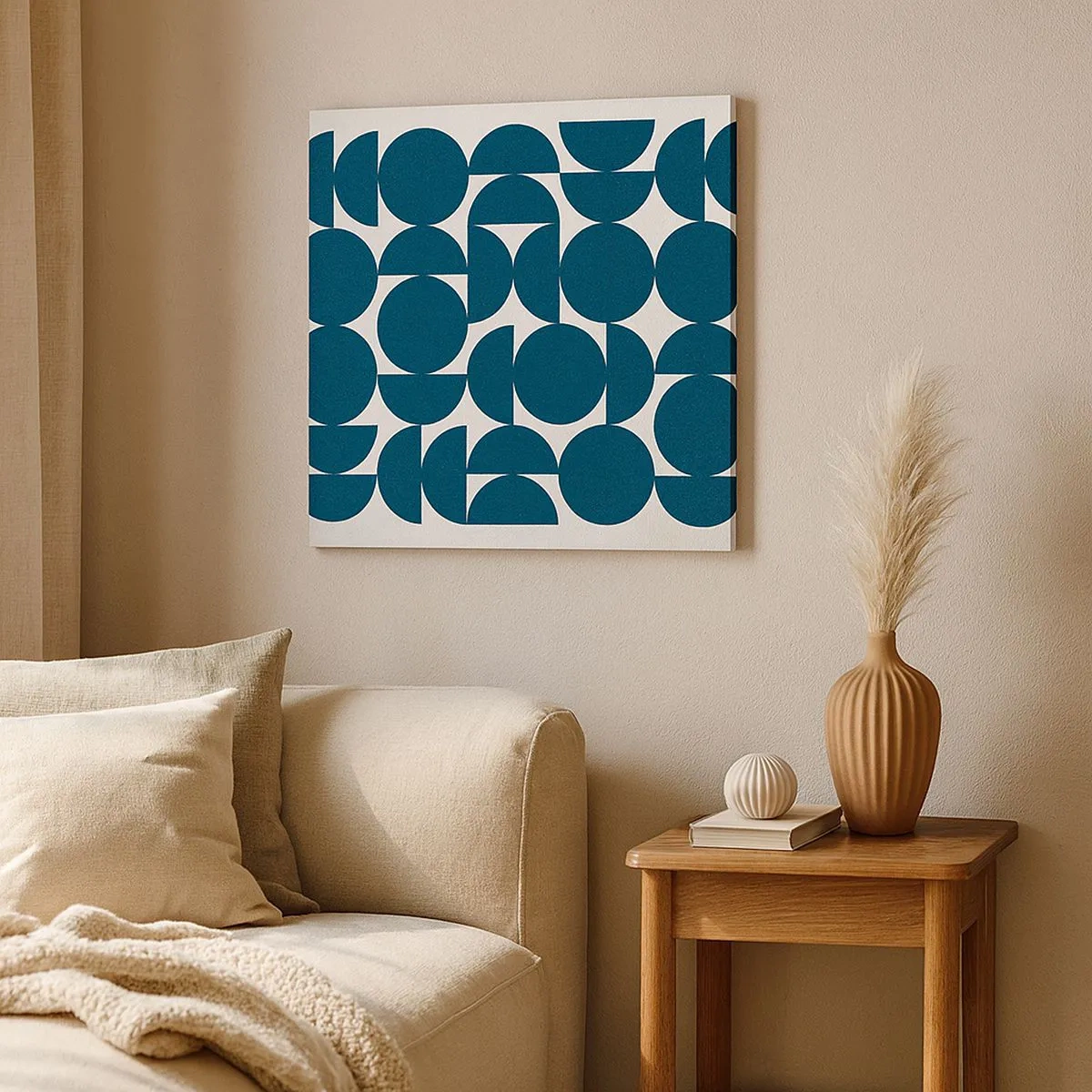 Vászonkép - Körök és félkörök - 30x30 cm