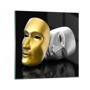 Üveg kép - Az élet színház - 50x50 cm