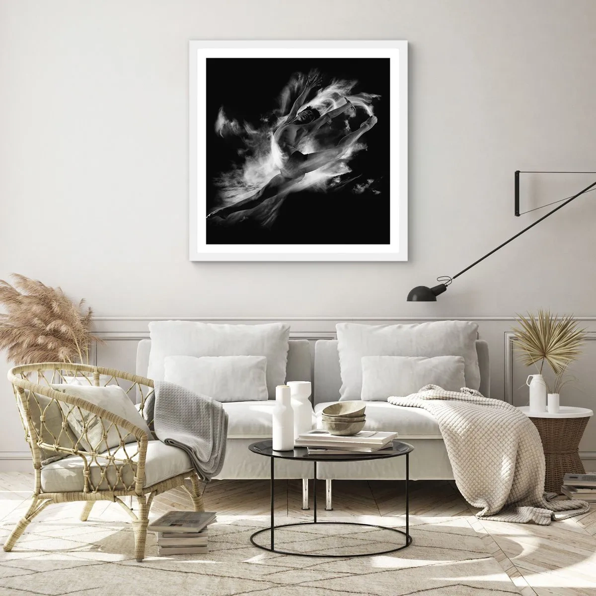 Poszter fekete keretben - Elakadt a repülésben - 60x60 cm