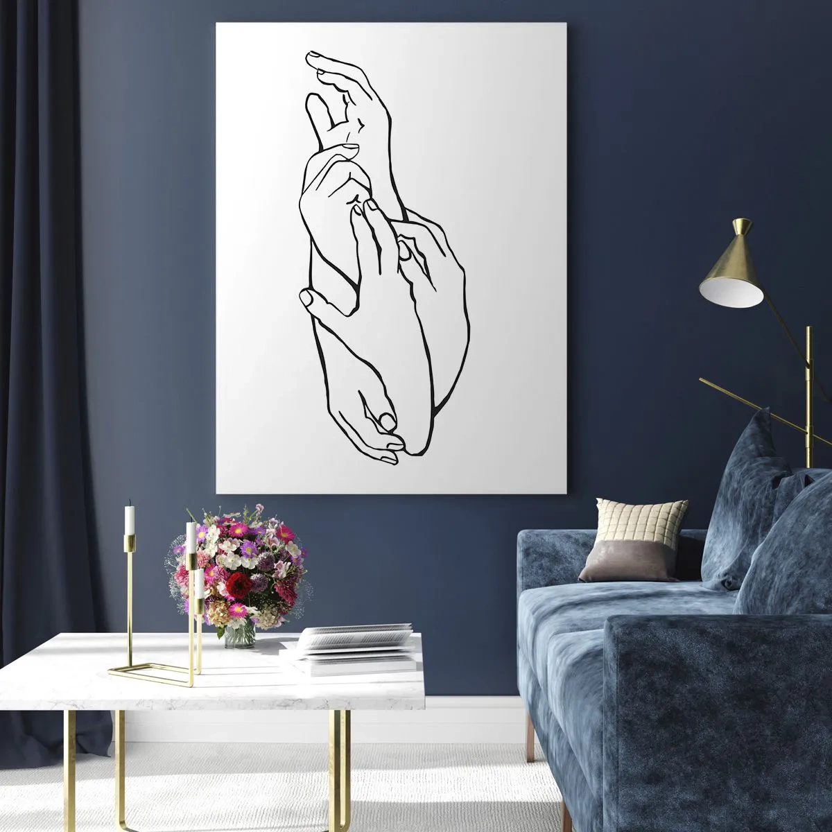 Üveg kép - Jó érintés - 80x120 cm