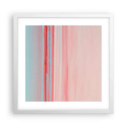 Poszter fekete keretben - Absztrakció hajnalban - 40x40 cm