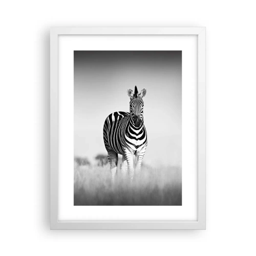Poszter fekete keretben - A világ mégis fekete-fehér - 30x40 cm