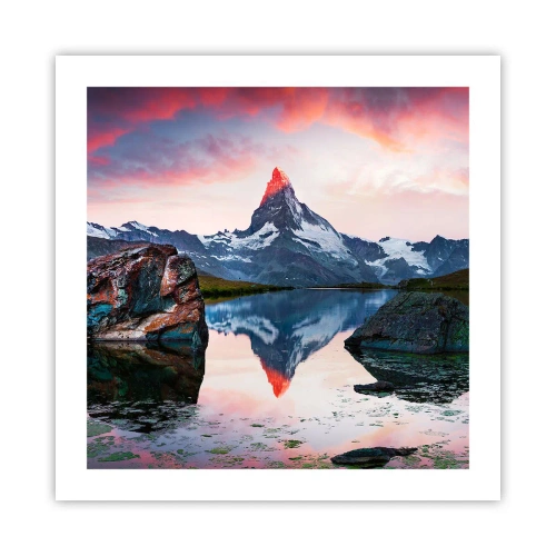 Poszter - A hegyek szíve forró - 50x50 cm