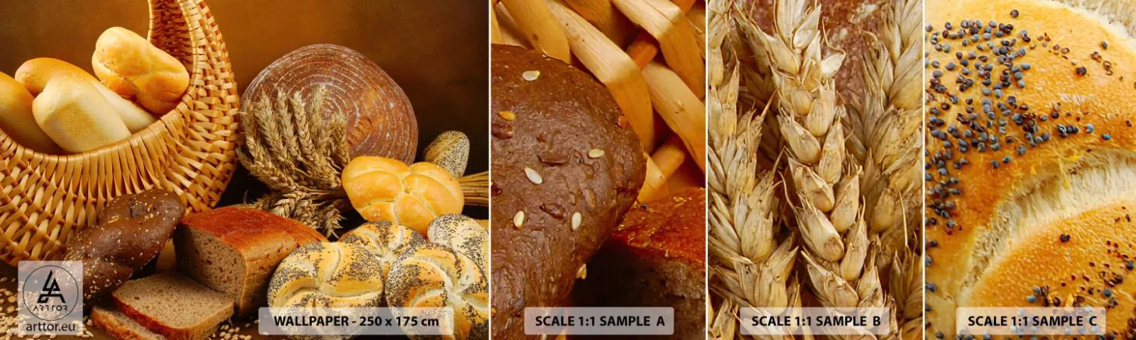 Fotótapéta Minta Standard Eco - Megint megúsztuk - Gasztronómia, Kenyér, Kenyér - 100x30 cm