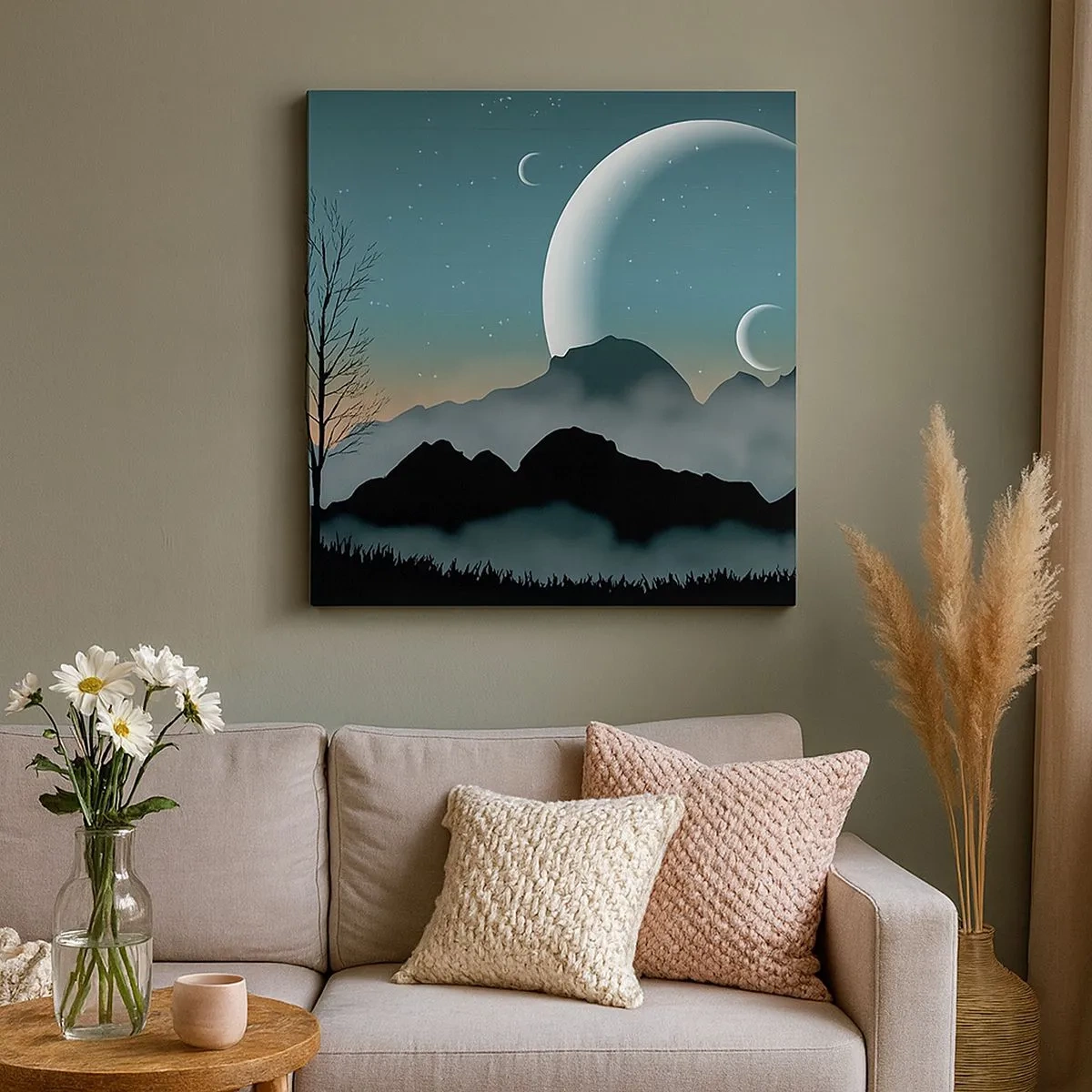 Vászonkép - Csillagos éj karneválja - 30x30 cm