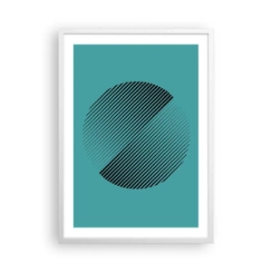 Poszter fekete keretben - A kör - egy geometriai variáció - 50x70 cm