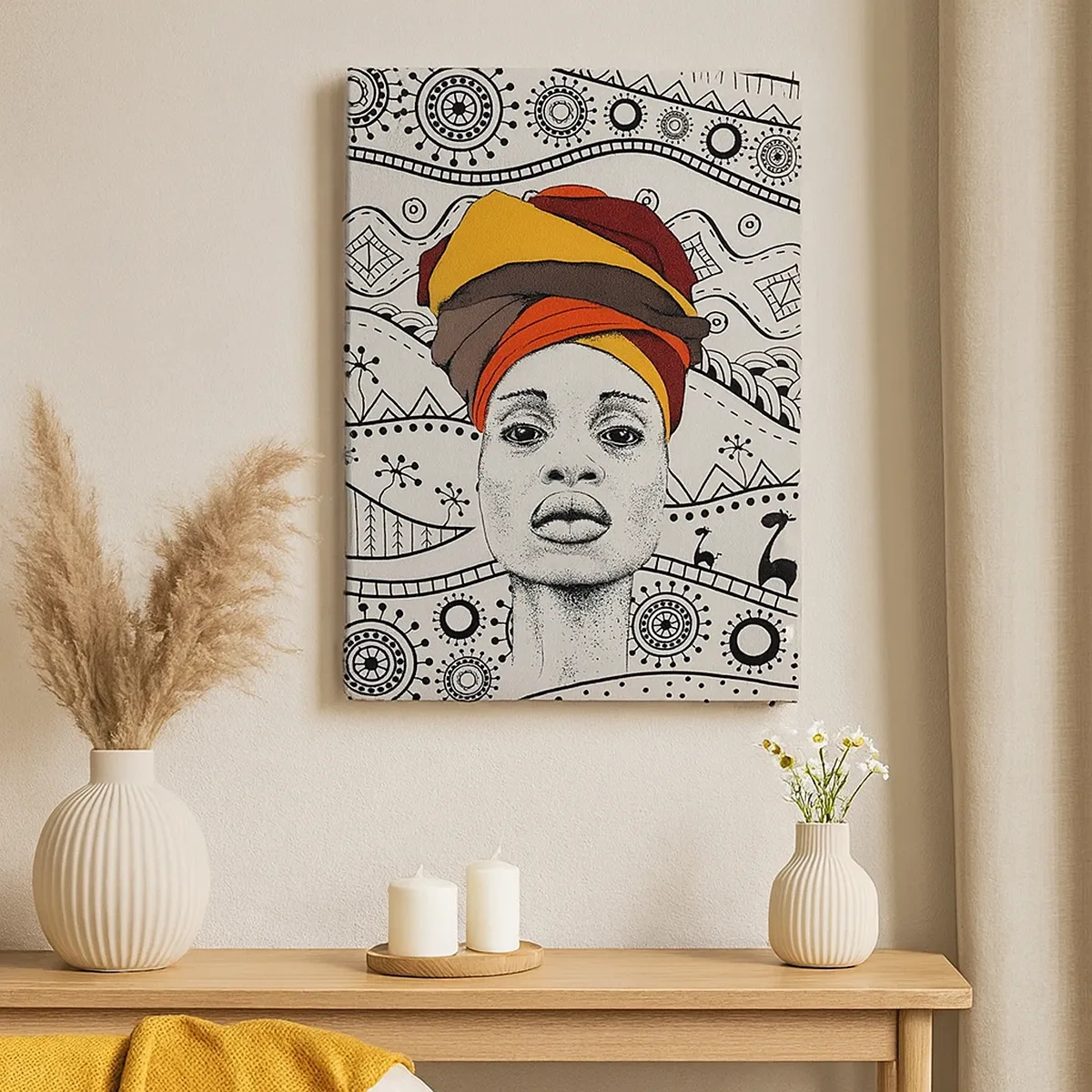 Vászonkép - Afrikai portré - 50x70 cm