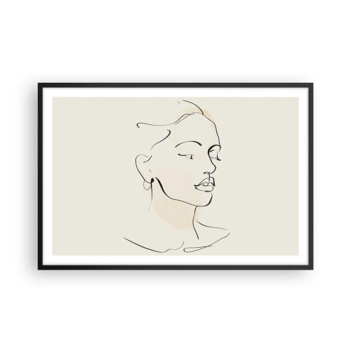 Poszter fehér keretben - Bizonyos vonallal - 91x61 cm