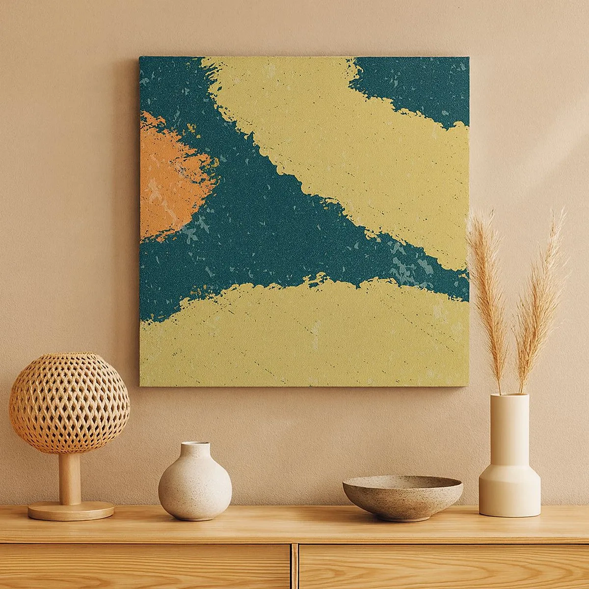 Vászonkép - Absztrakció - lassú mozgás - 30x30 cm