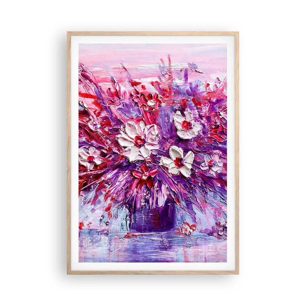 Poszter világos tölgy keretben - Ártatlanság és szenvedély - 70x100 cm