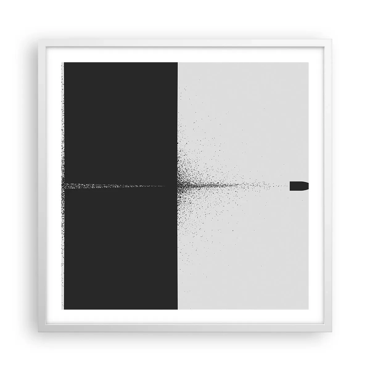 Poszter fekete keretben - Egyenesen a cél felé - 60x60 cm