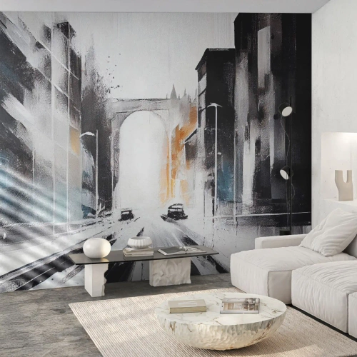 Fotótapéta Standard Eco - Várostanulmány: építészet és mozgás - Építészet, Tájkép, utca - 200x140 cm