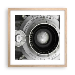 Poszter világos tölgy keretben - Történet Hollywoodról - 40x40 cm