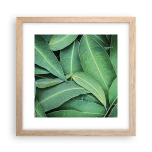 Poszter világos tölgy keretben - Lédús és friss - 30x30 cm