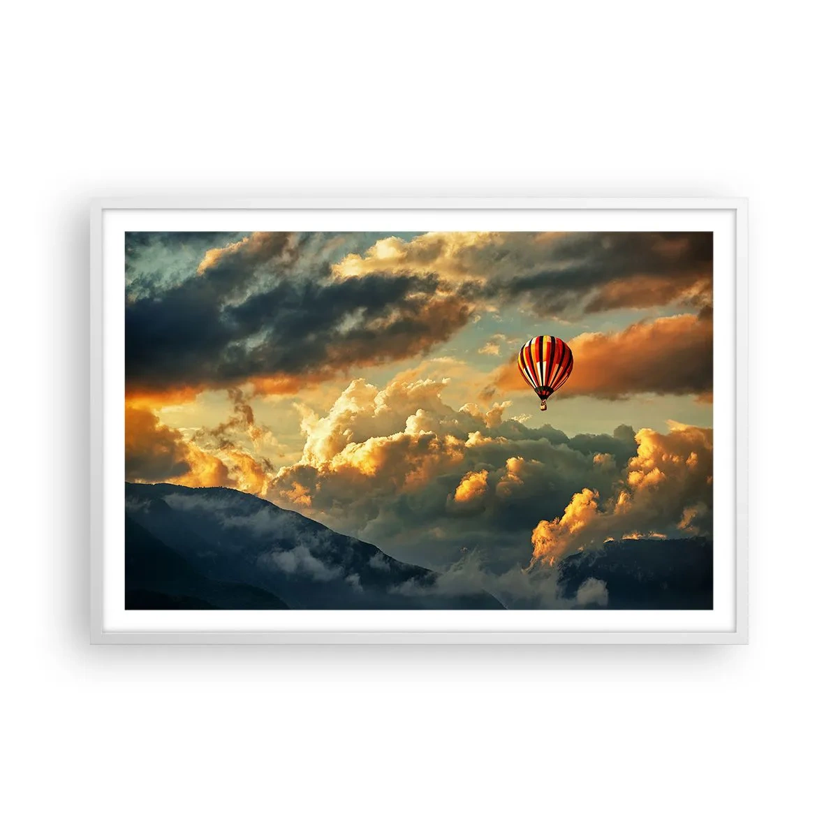 Poszter fekete keretben - Azért repülök, mert akarok - 91x61 cm