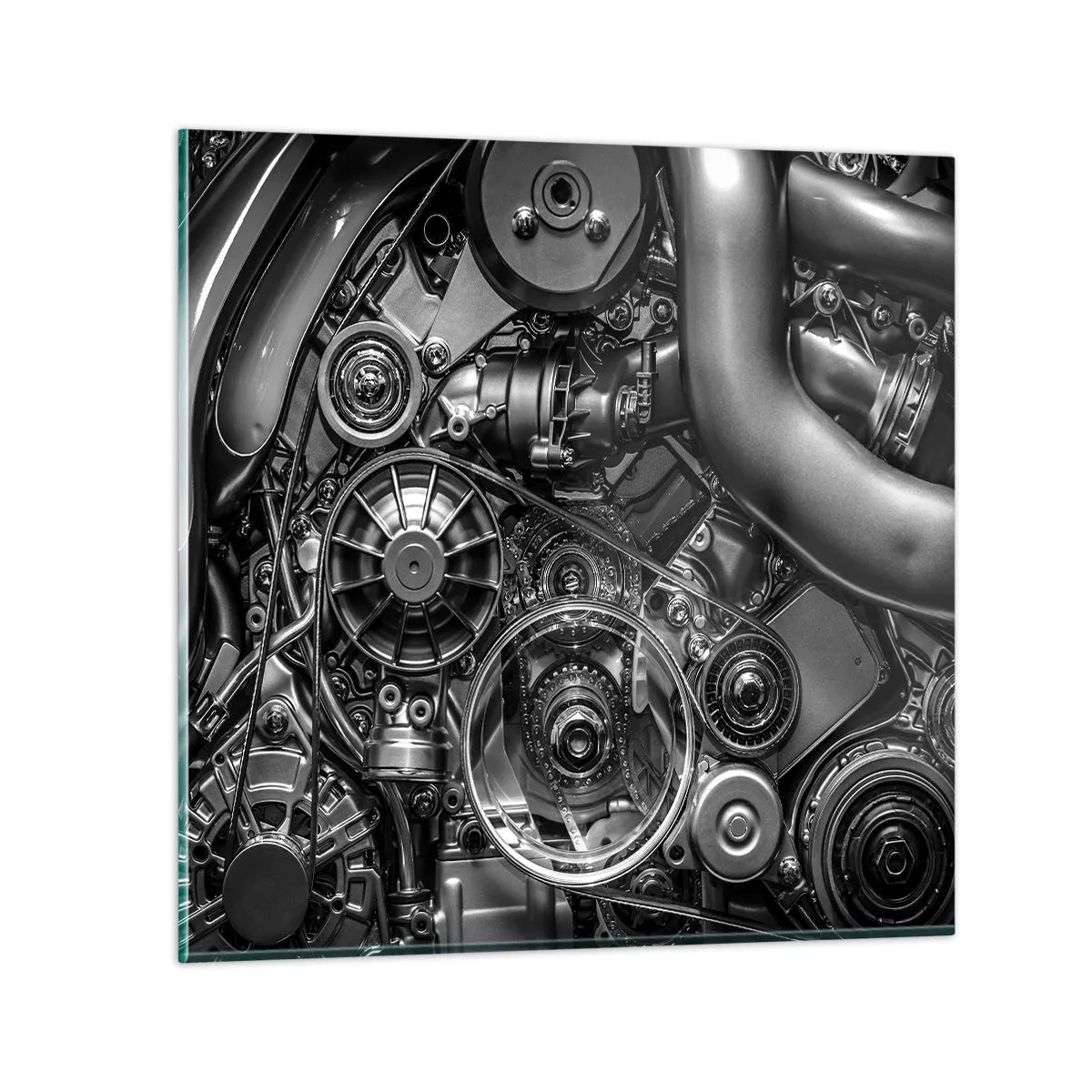 Üveg kép - A mechanika költészete - 60x60 cm