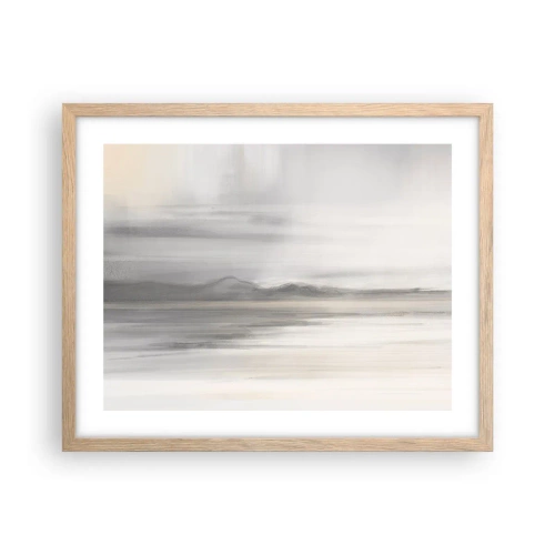 Poszter világos tölgy keretben - Gondolkodó távolság - 50x40 cm