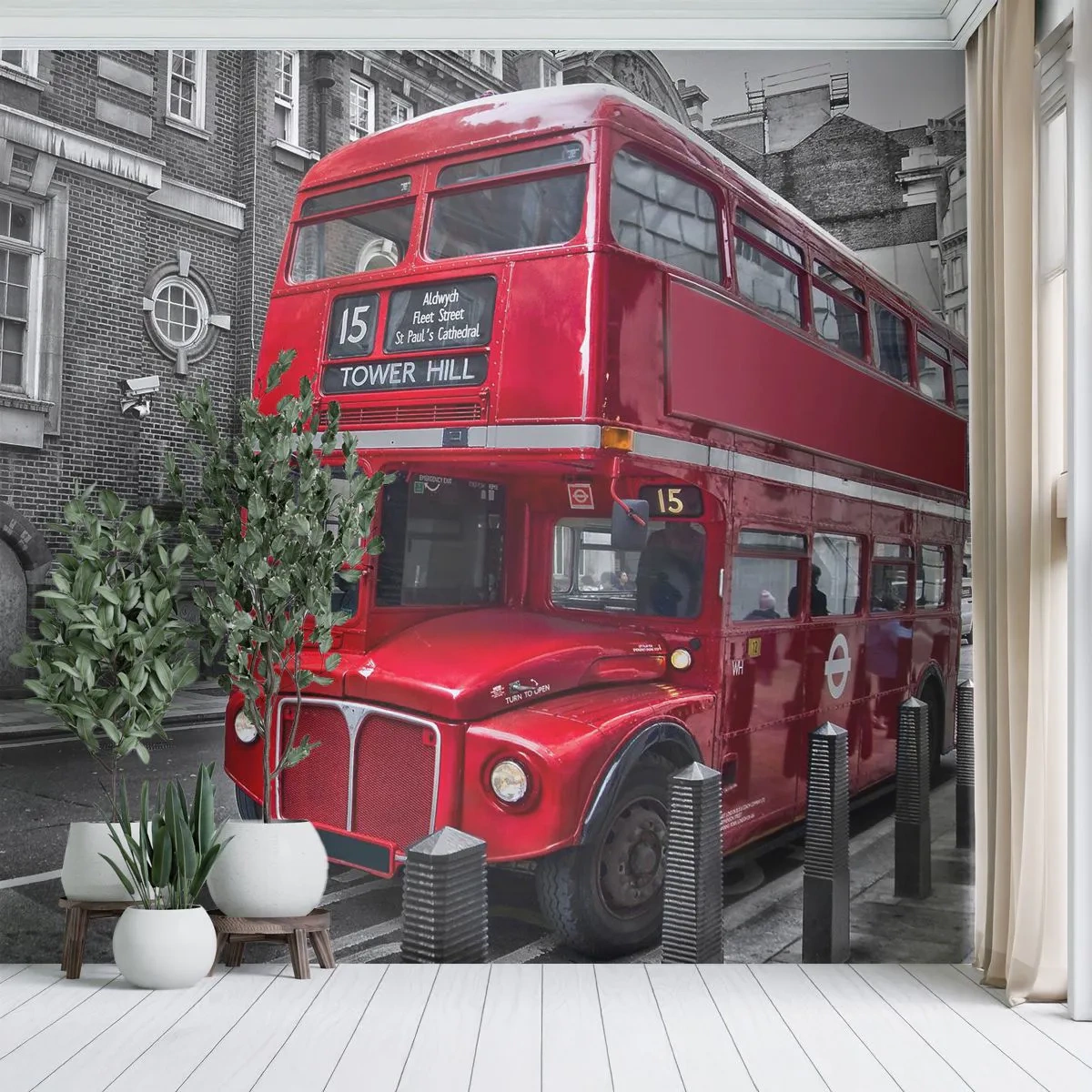 Öntapadós Fotótapéta Deluxe Sticker - Mindig ugyan olyan - Város, London, Építészet - 350x256 cm