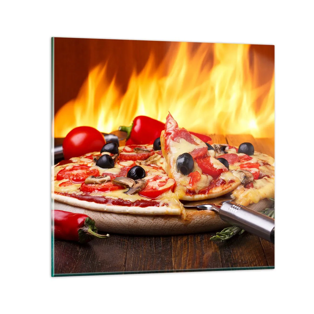 Üveg kép - From Italy with love - 70x70 cm