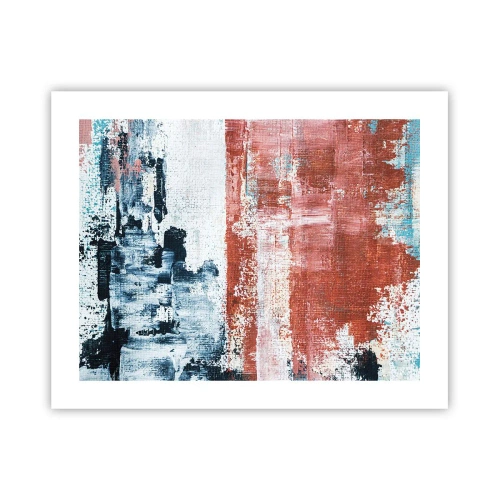 Poszter - Fele-fele absztrakt - 50x40 cm